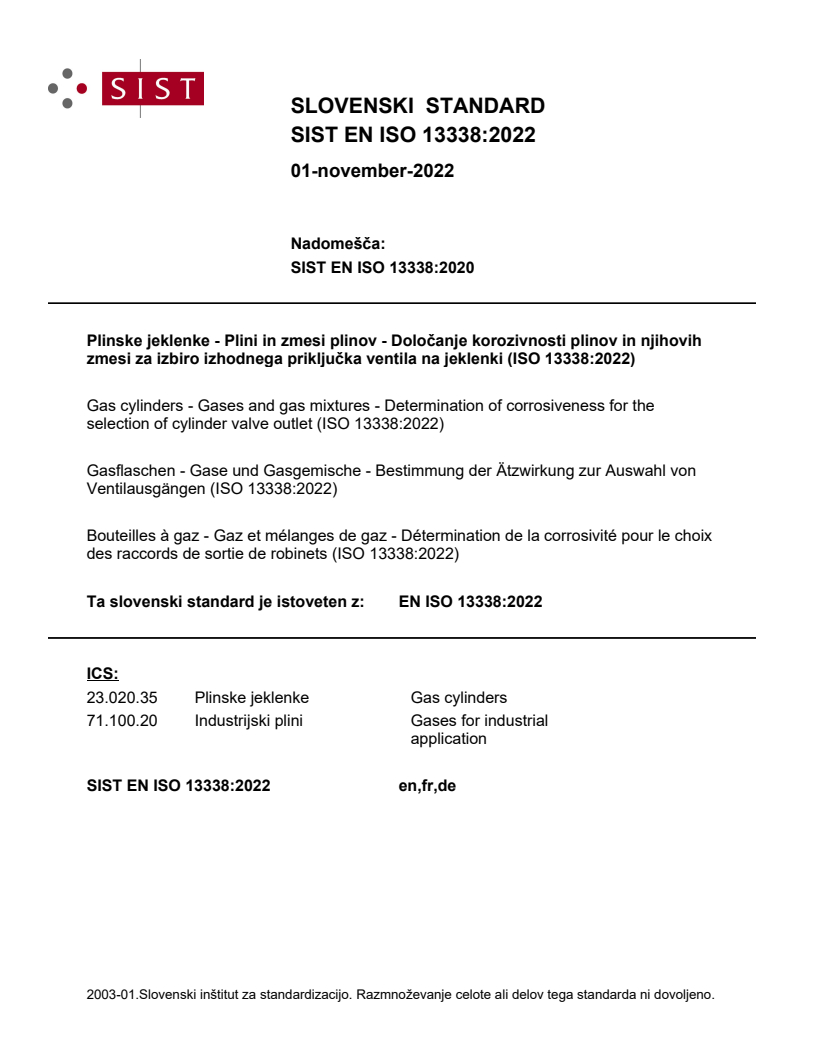 EN ISO 13338:2022 EN ISO 13338:2022 - Page 1 preview