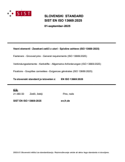 EN ISO 13669:2025 - BARVE - Page 1 preview