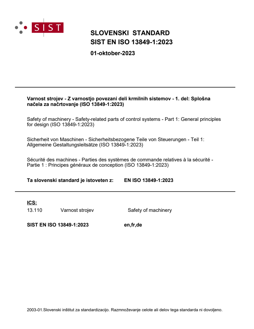 EN ISO 13849-1:2023 EN ISO 13849-1:2023 - BARVE - Page 1 preview
