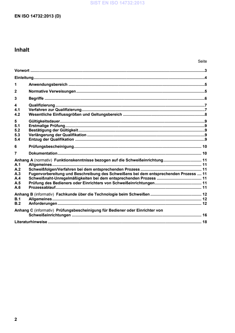 EN ISO 14732:2013 EN ISO 14732:2013 (DE) - Page 4 preview