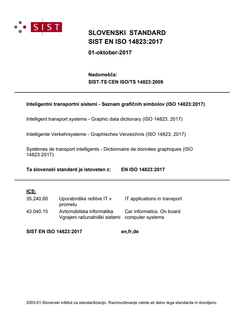 EN ISO 14823:2017 EN ISO 14823:2017 - Page 1 preview