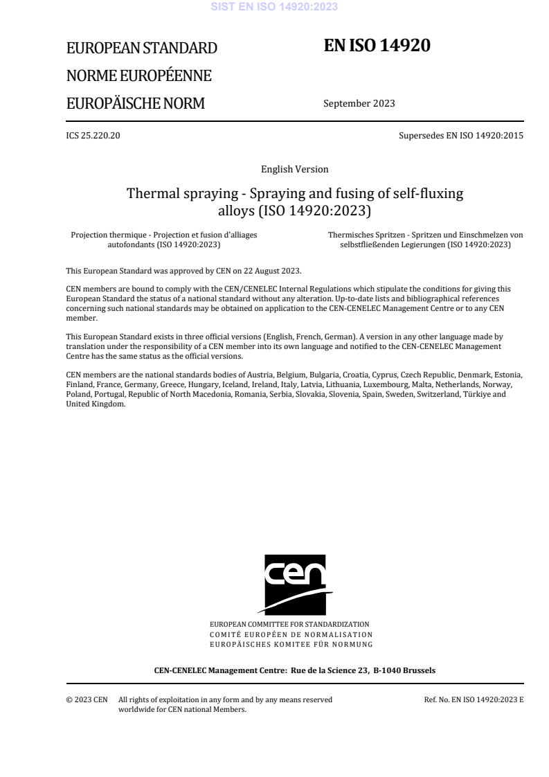 EN ISO 14920:2023 EN ISO 14920:2023 - Page 3 preview