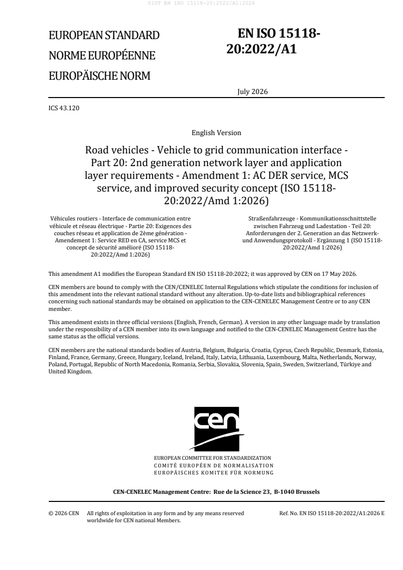 EN ISO 15118-20:2022/A1:2026 EN ISO 15118-20:2022/A1:2026 - Page 3 preview