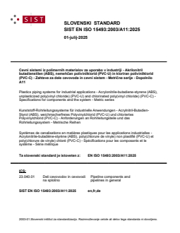 SIST EN ISO 15493:2003/A11:2025 - Page 1 preview