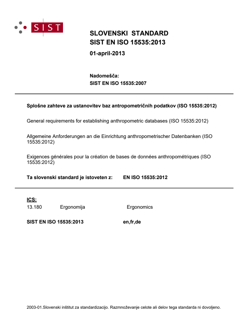 EN ISO 15535:2012 EN ISO 15535:2013 - Page 1 preview