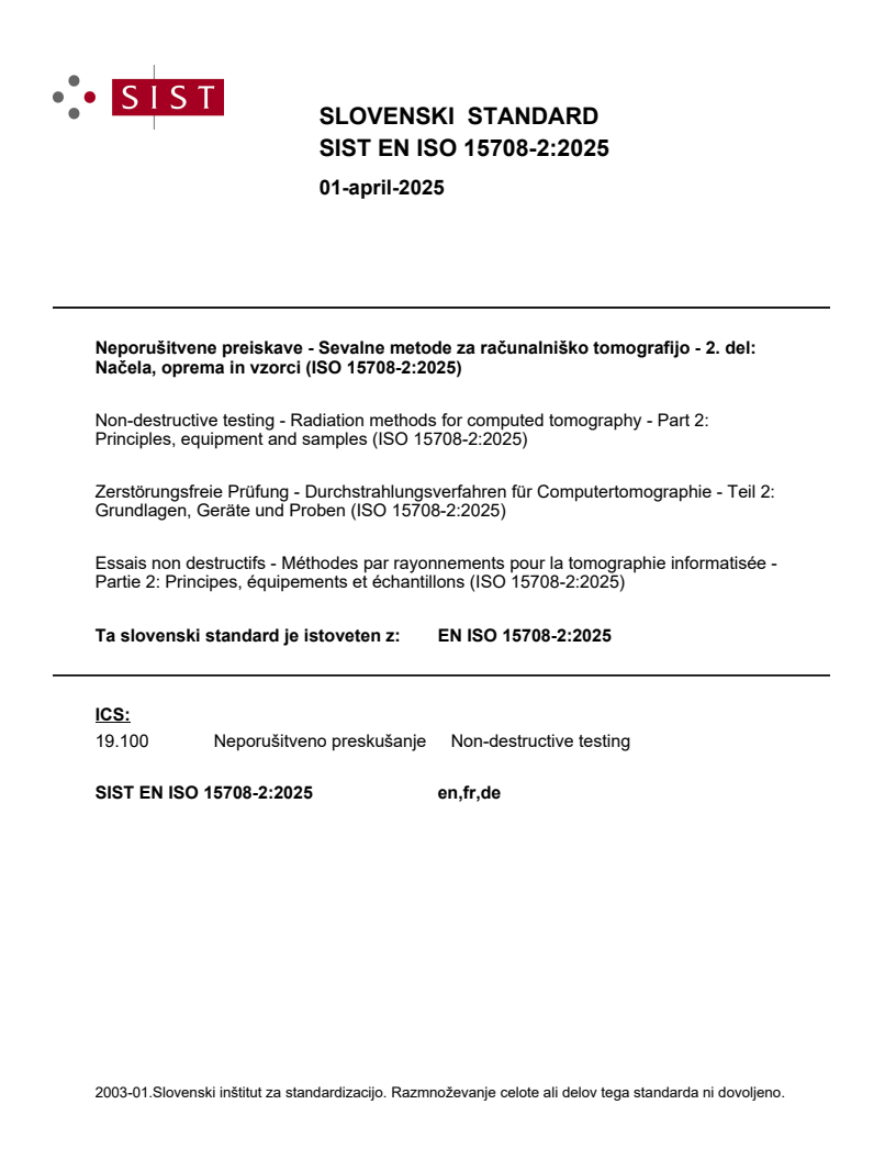 EN ISO 15708-2:2025 EN ISO 15708-2:2025 - Page 1 preview