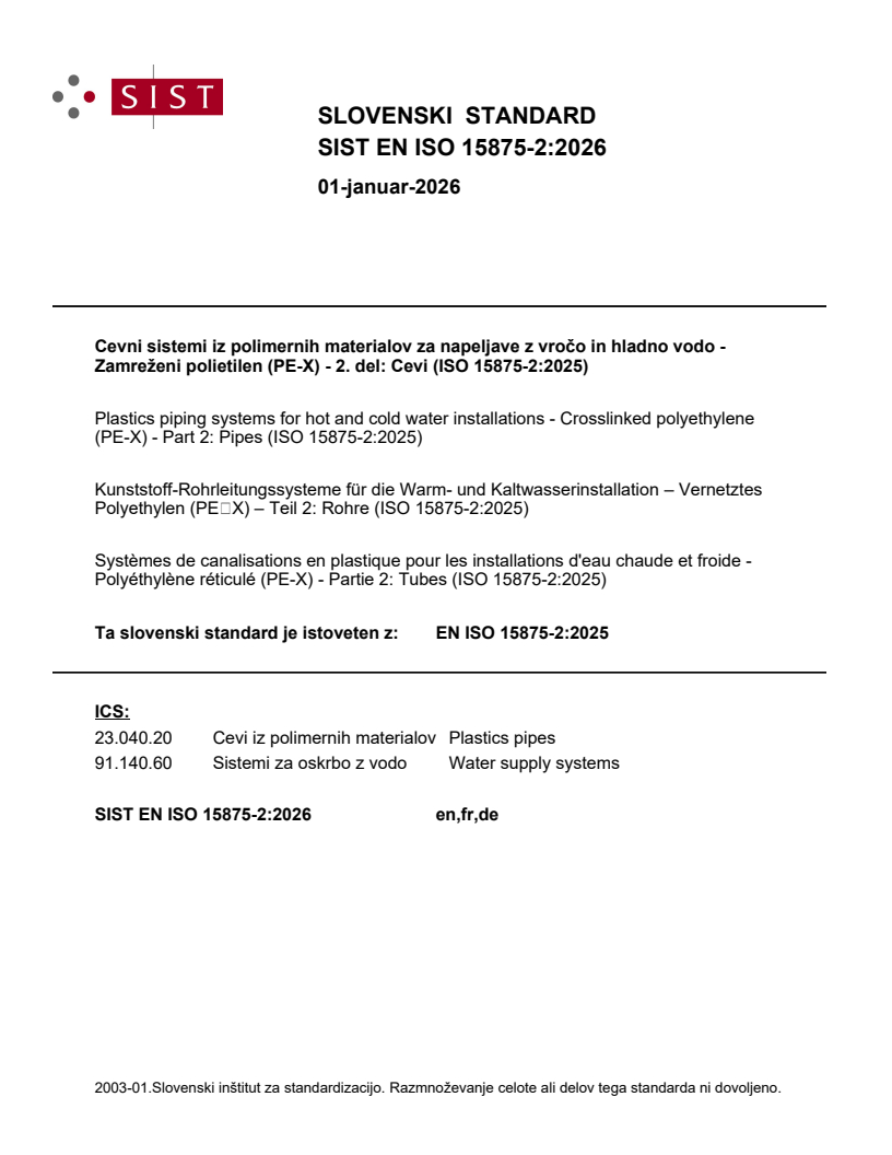SIST EN ISO 15875-2:2026