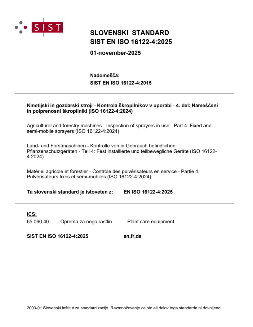 SIST EN ISO 16122-4:2025