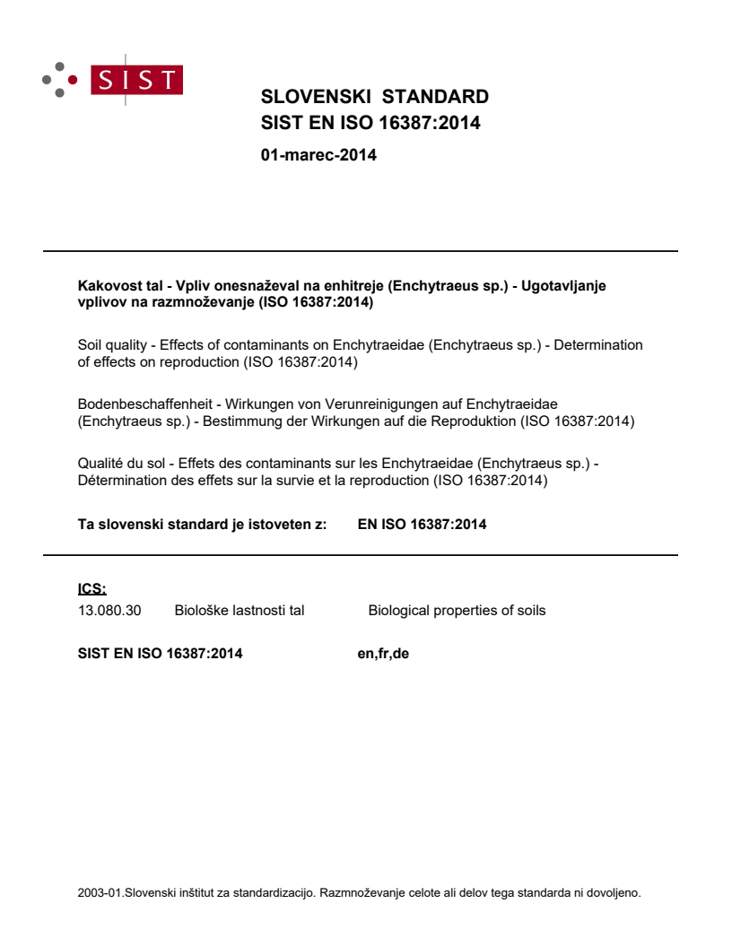 EN ISO 16387:2014 EN ISO 16387:2014 - Page 1 preview