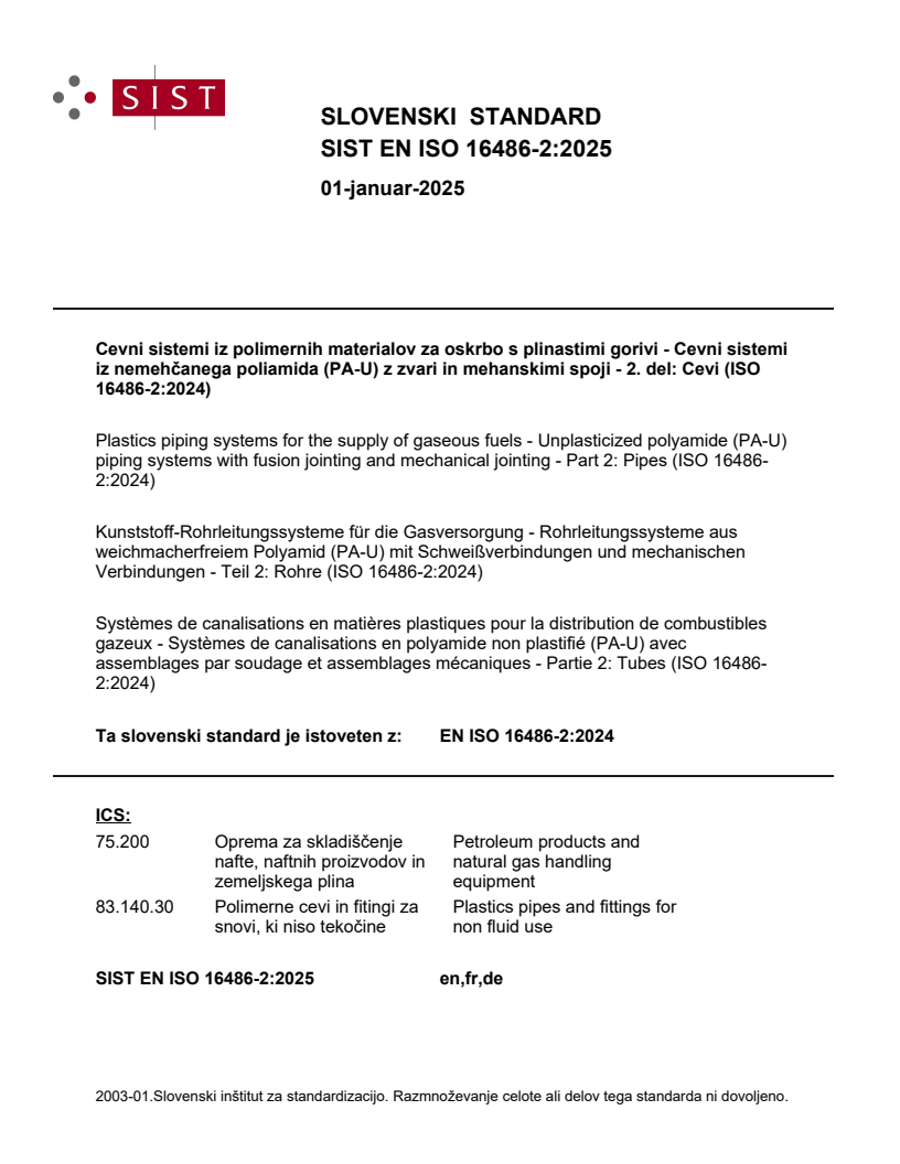 EN ISO 16486-2:2024 EN ISO 16486-2:2025 - Page 1 preview