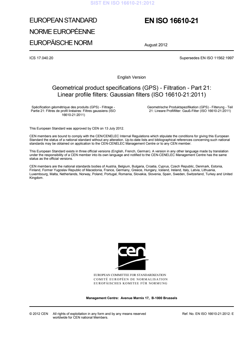 EN ISO 16610-21:2012 EN ISO 16610-21:2012 - Page 3 preview