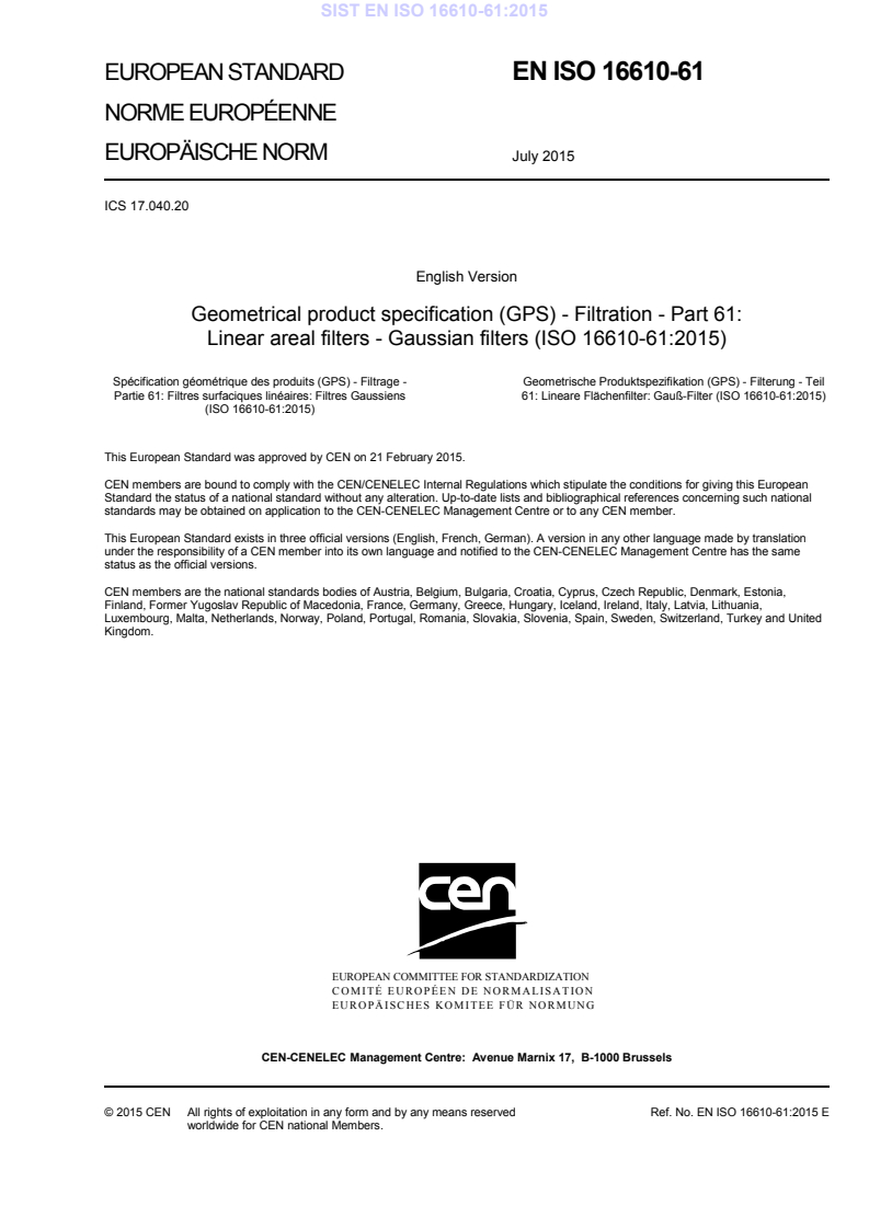 EN ISO 16610-61:2015 EN ISO 16610-61:2015 - BARVE - Page 3 preview