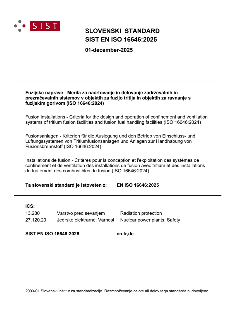 SIST EN ISO 16646:2025