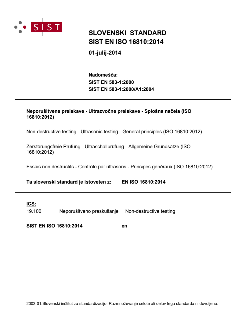 EN ISO 16810:2014 EN ISO 16810:2014 - Page 1 preview