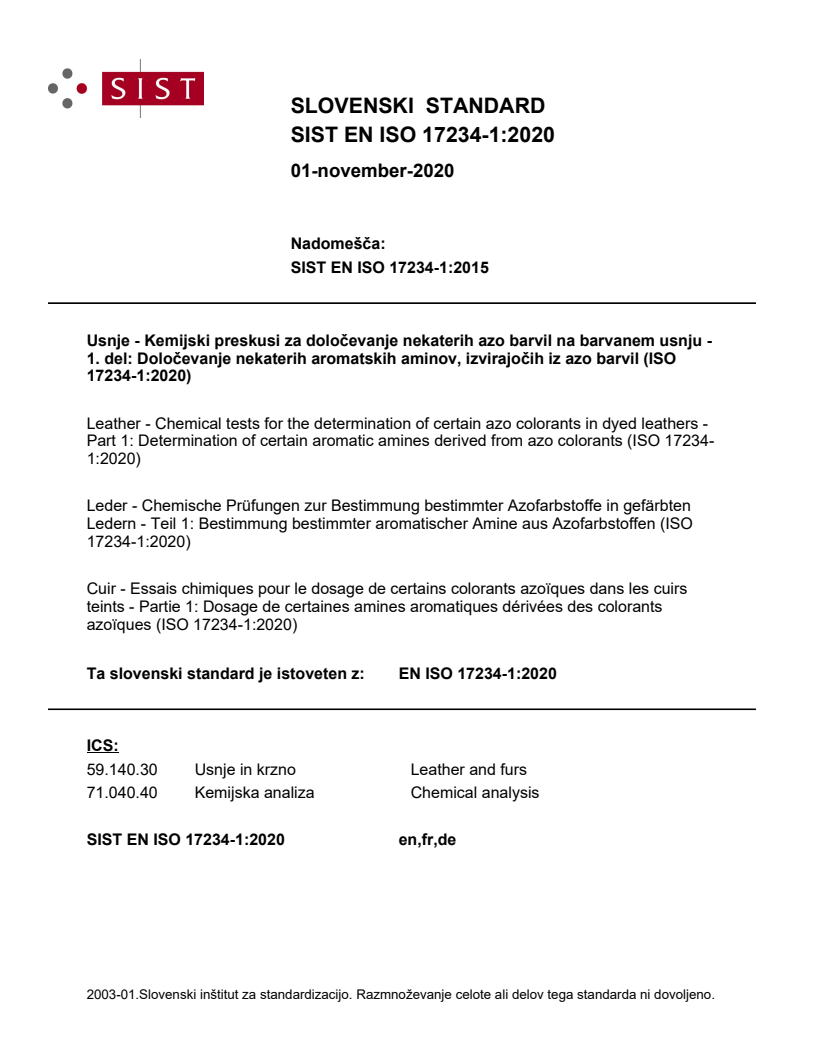 EN ISO 17234-1:2020 EN ISO 17234-1:2020 - Page 1 preview
