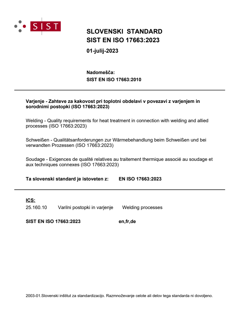 EN ISO 17663:2023 EN ISO 17663:2023 - Page 1 preview