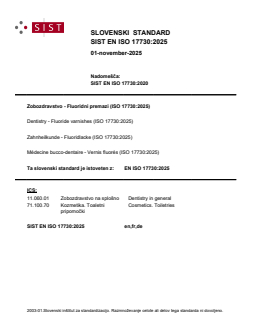 EN ISO 17730:2025 EN ISO 17730:2025 - BARVE - Page 1 preview