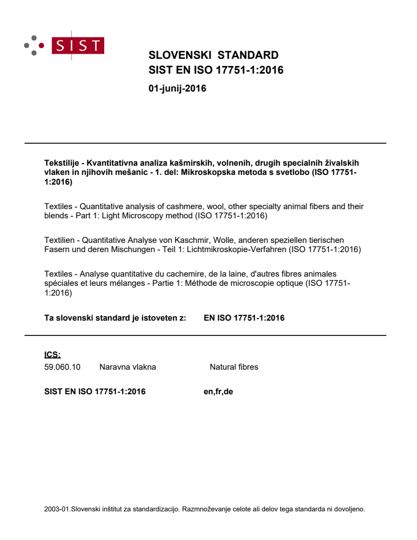 EN ISO 17751-1:2016 EN ISO 17751-1:2016 - BARVE - Page 1 preview