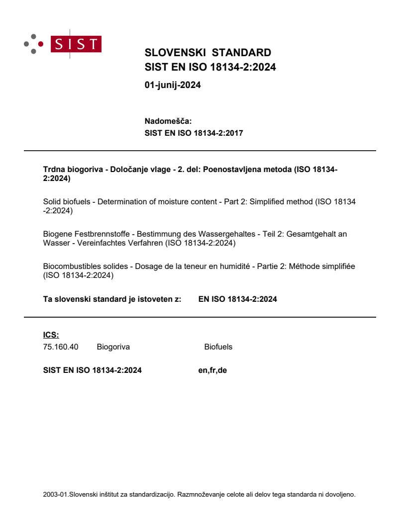 EN ISO 18134-2:2024 EN ISO 18134-2:2024 - Page 1 preview