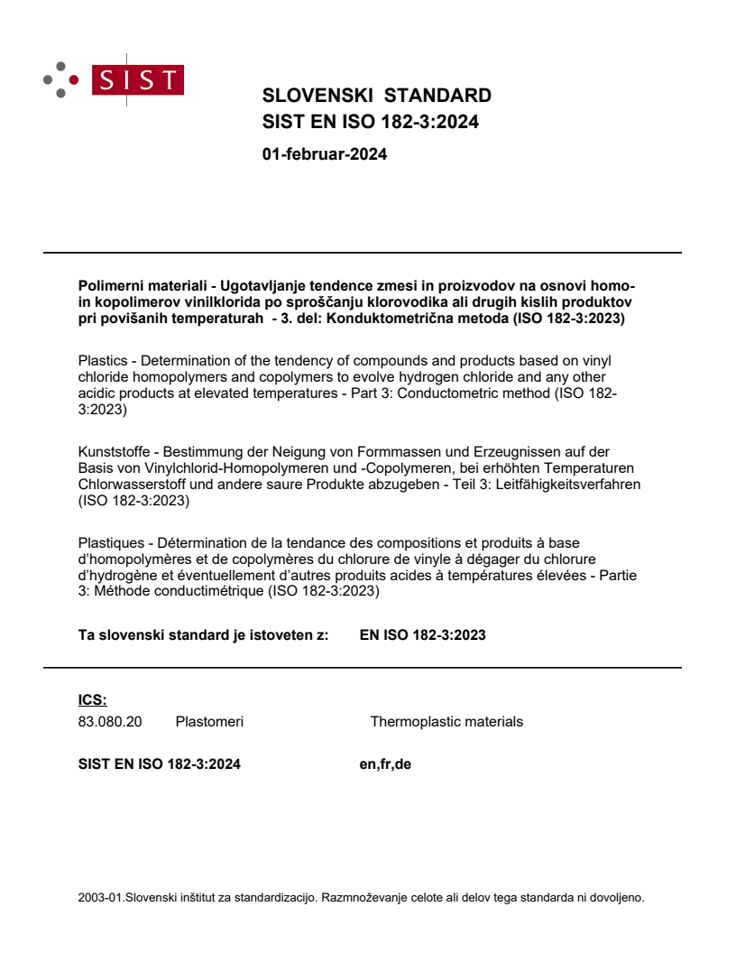 EN ISO 182-3:2023 EN ISO 182-3:2024 - Page 1 preview