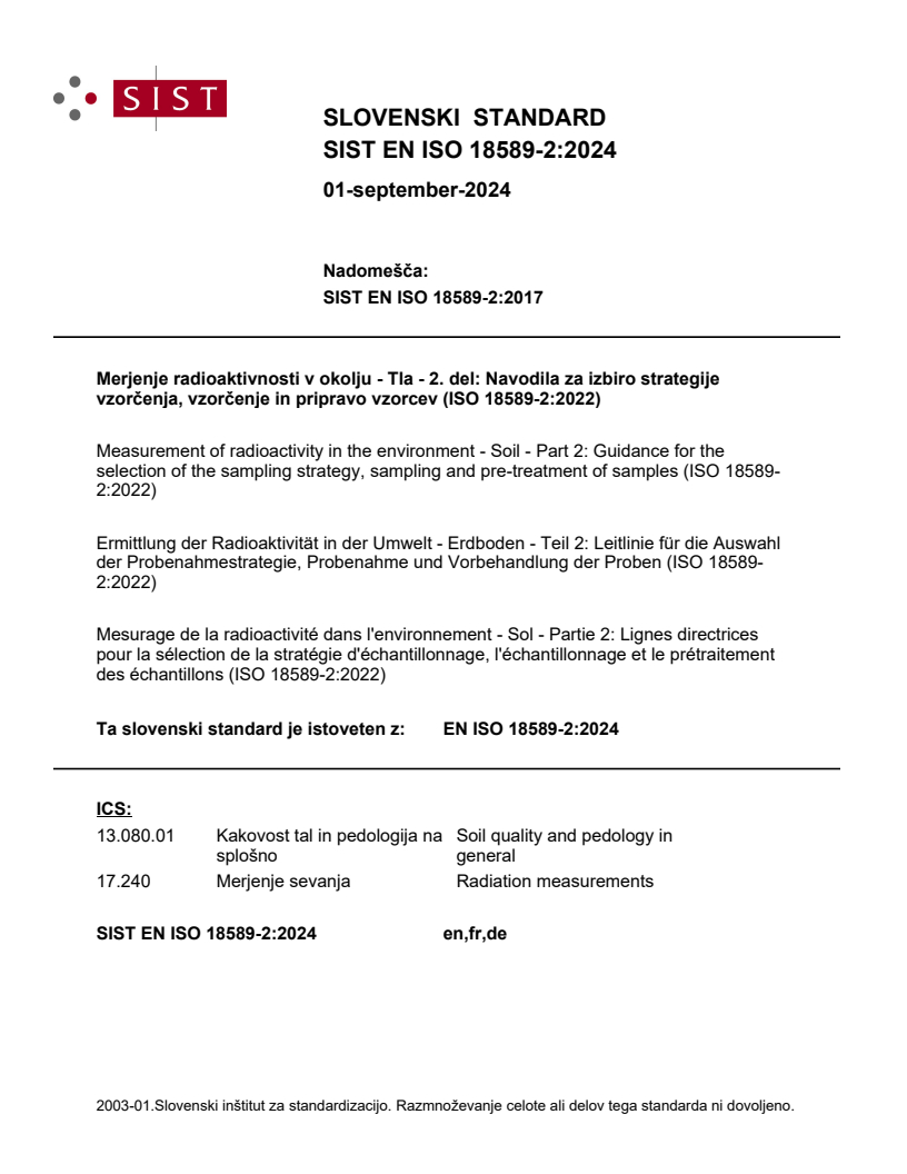 EN ISO 18589-2:2024 EN ISO 18589-2:2024 - Page 1 preview