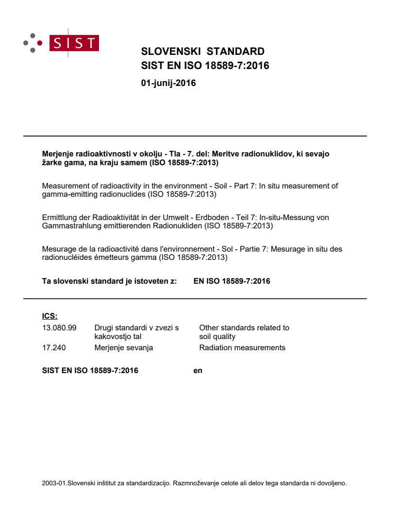 EN ISO 18589-7:2016 EN ISO 18589-7:2016 - Page 1 preview