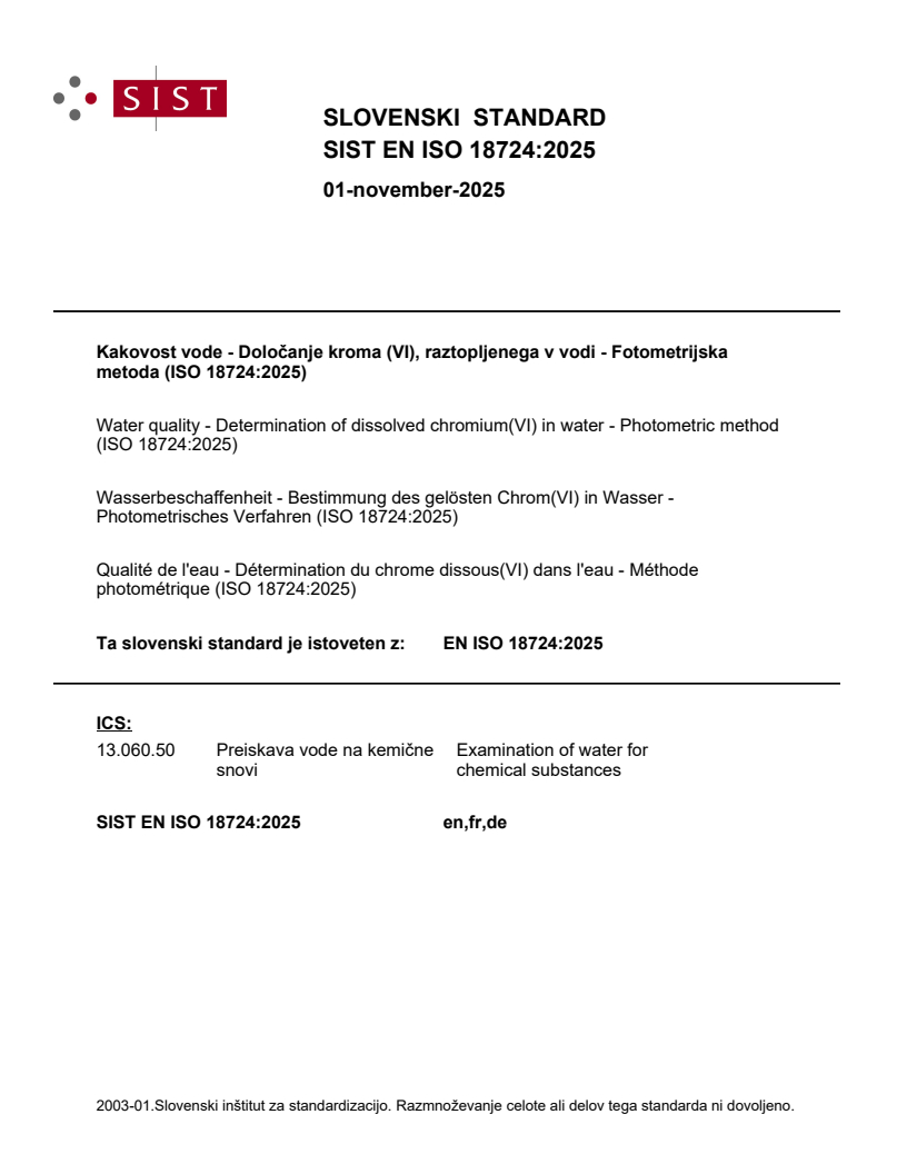 SIST EN ISO 18724:2025