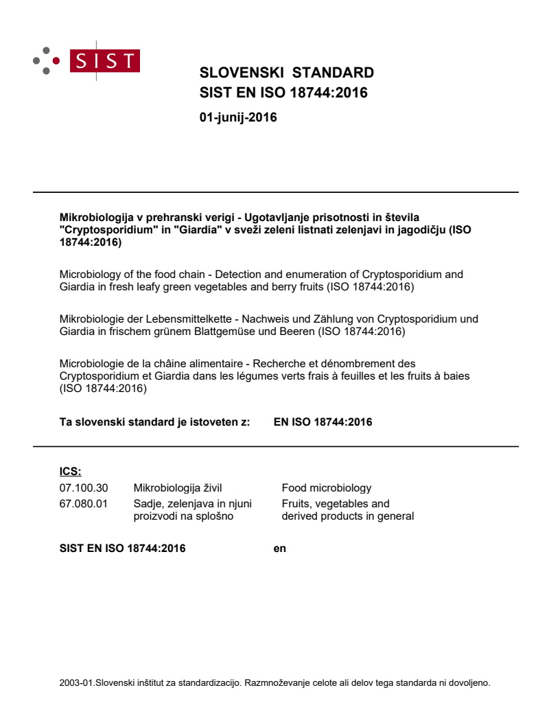 EN ISO 18744:2016