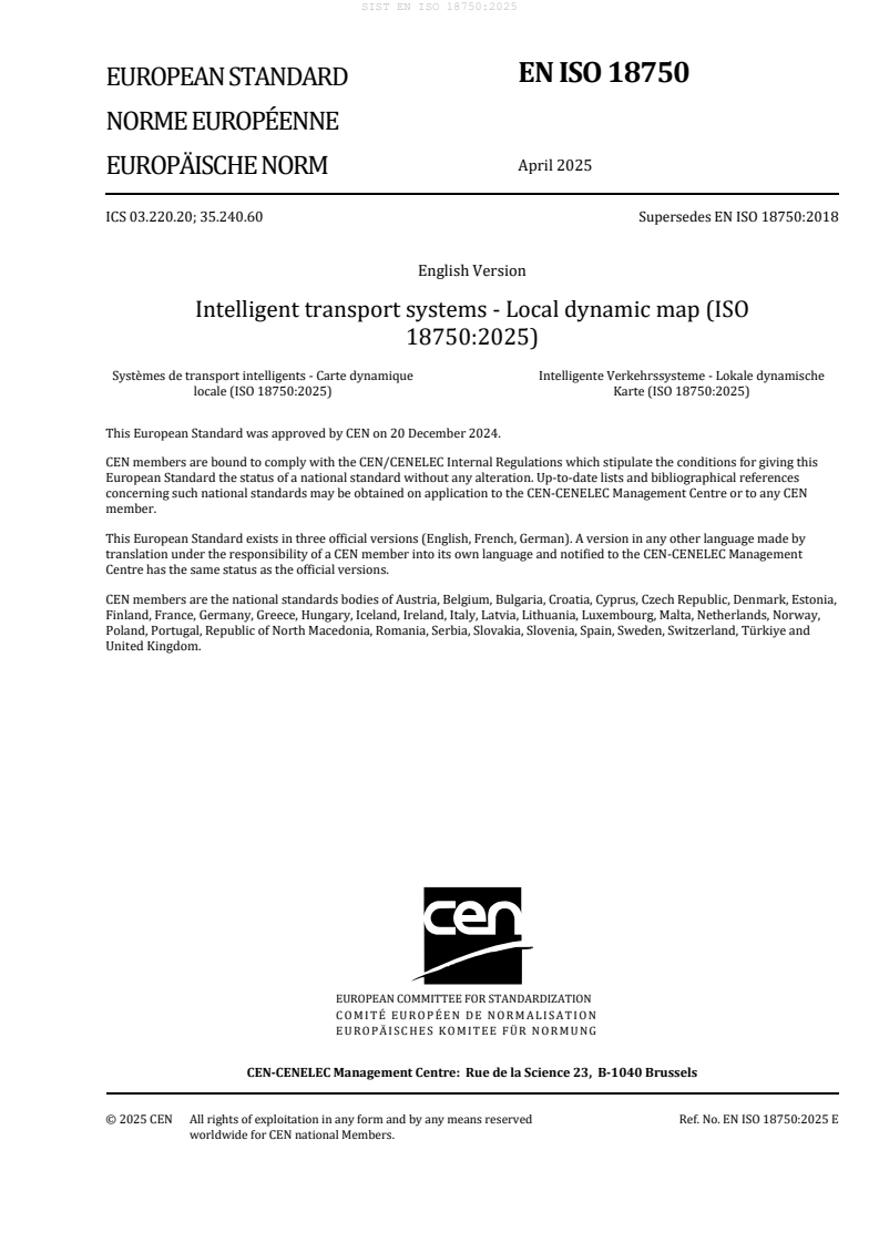 EN ISO 18750:2025