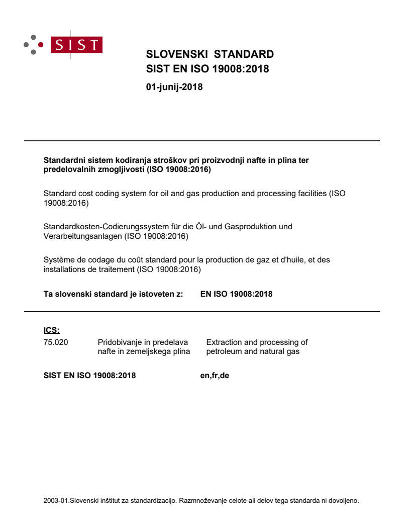 SIST EN ISO 19008:2018 SIST EN ISO 19008:2018 - BARVE - Page 1 preview