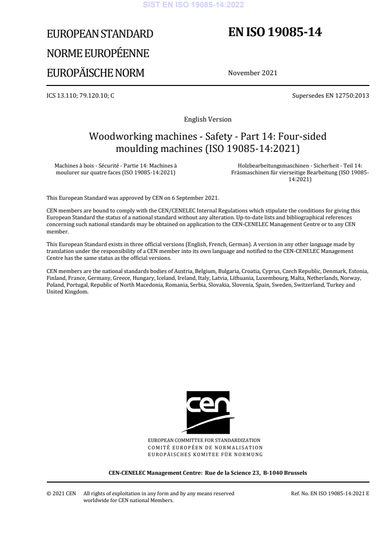 EN ISO 19085-14:2021 EN ISO 19085-14:2022 - Page 3 preview