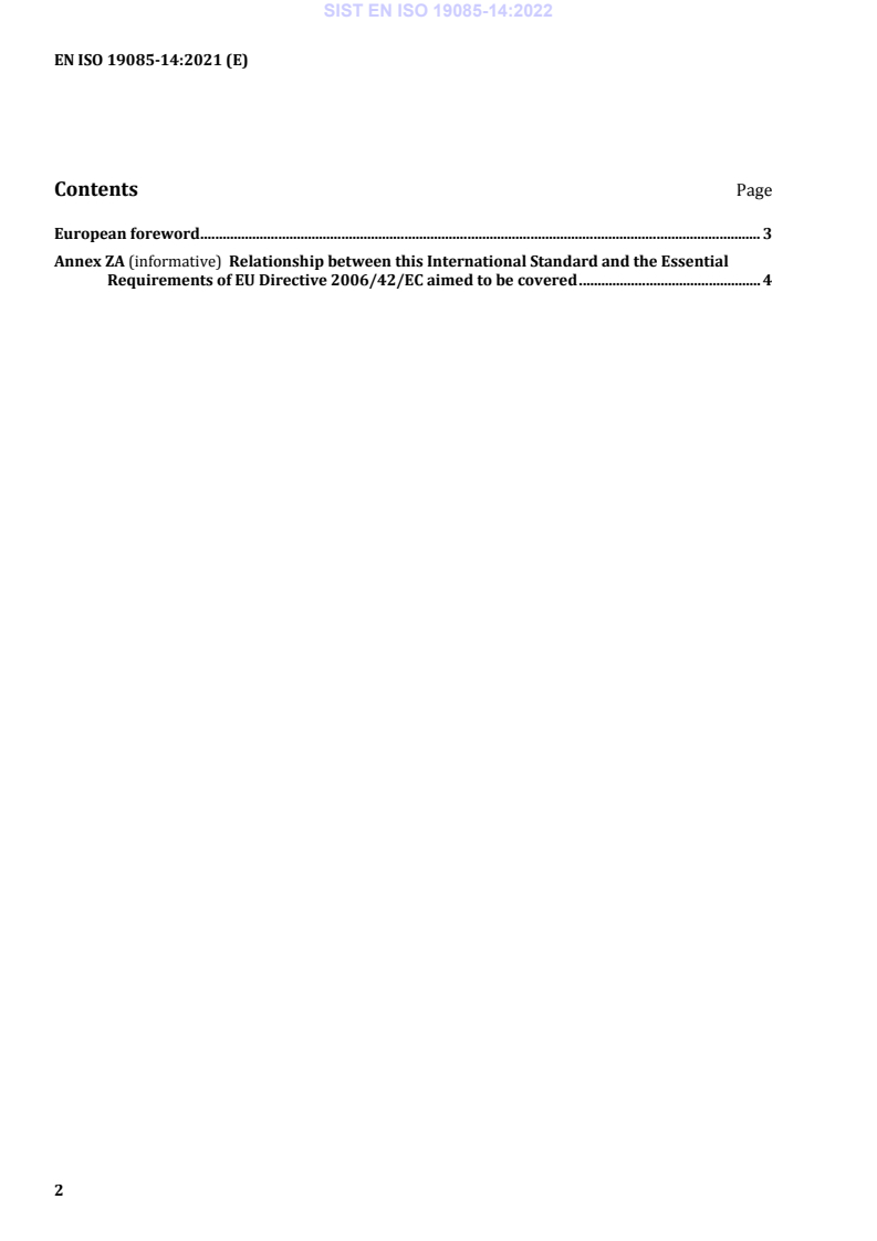 EN ISO 19085-14:2021 EN ISO 19085-14:2022 - Page 4 preview