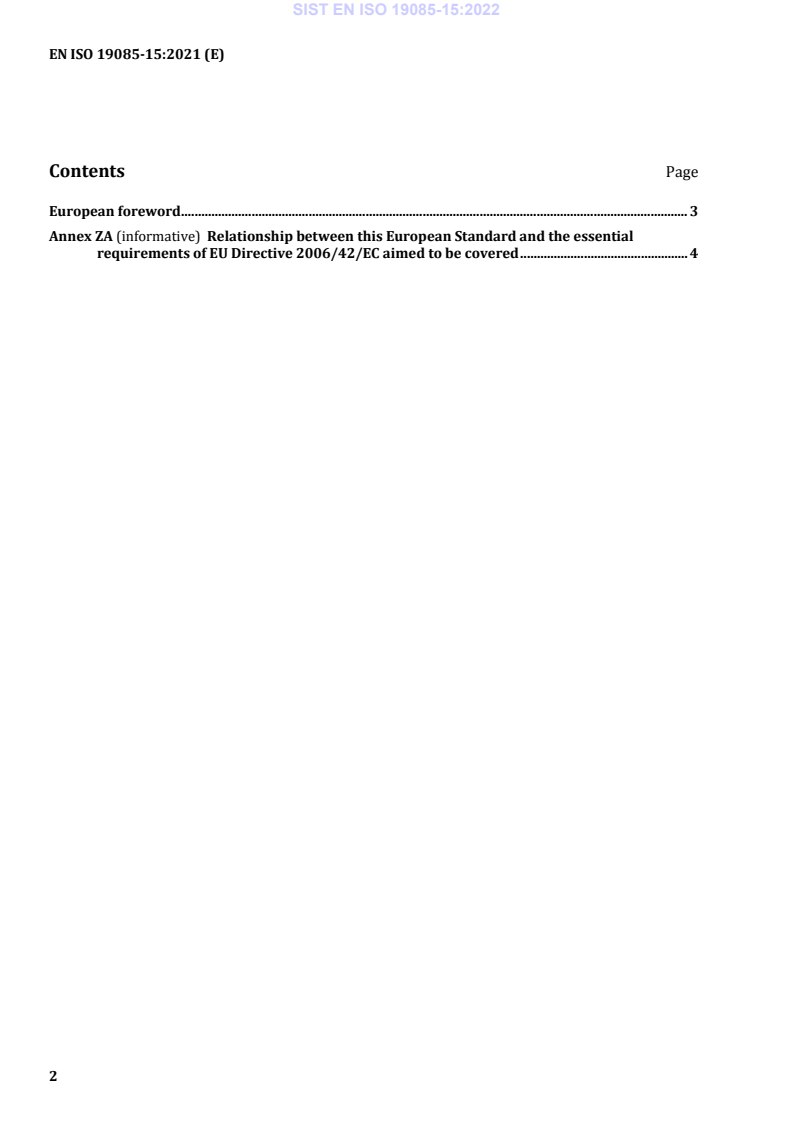 EN ISO 19085-15:2021 EN ISO 19085-15:2022 - Page 4 preview