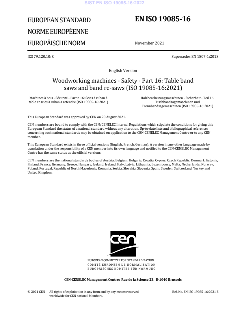 EN ISO 19085-16:2021 EN ISO 19085-16:2022 - Page 3 preview
