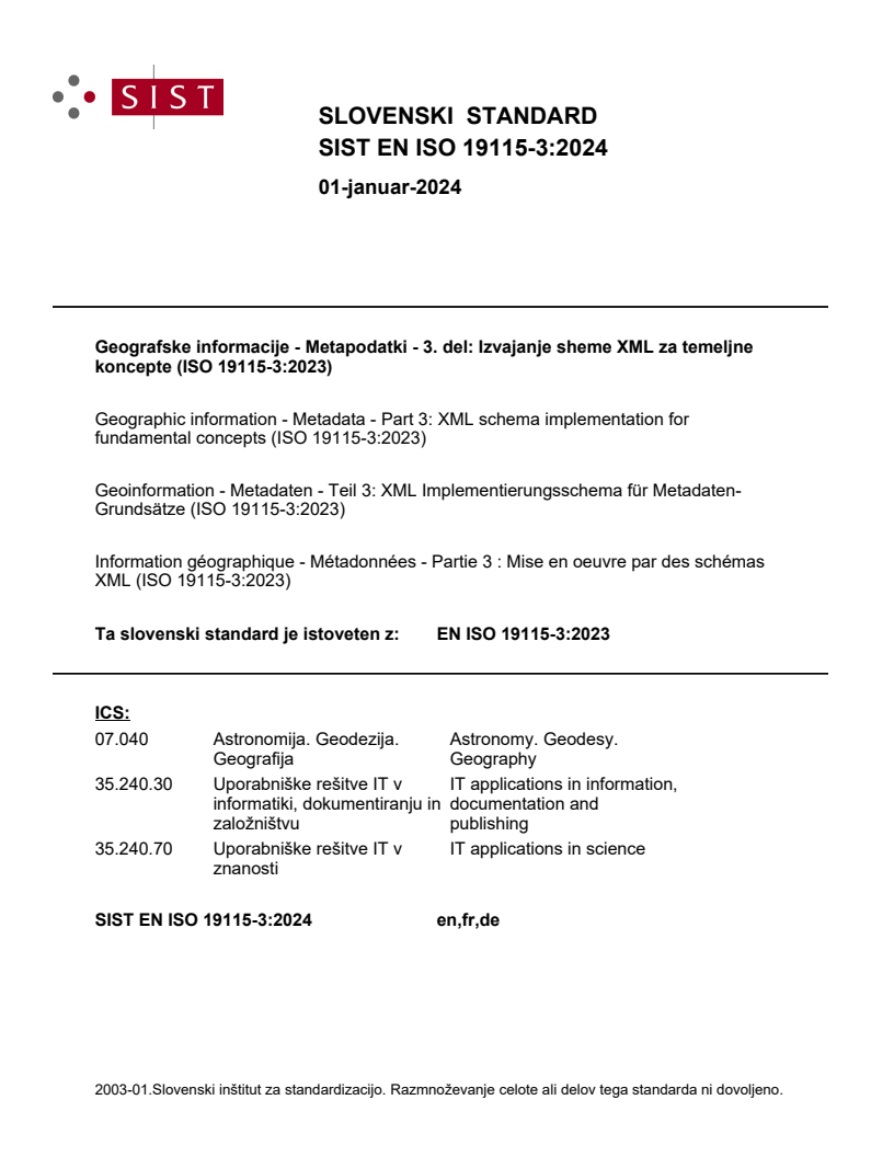 EN ISO 19115-3:2023 EN ISO 19115-3:2024 - Page 1 preview