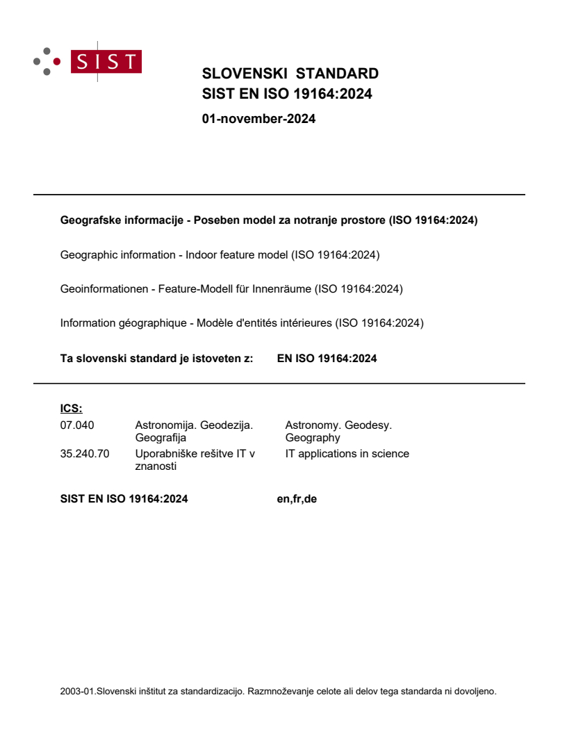 SIST EN ISO 19164:2024 SIST EN ISO 19164:2024 - Page 1 preview