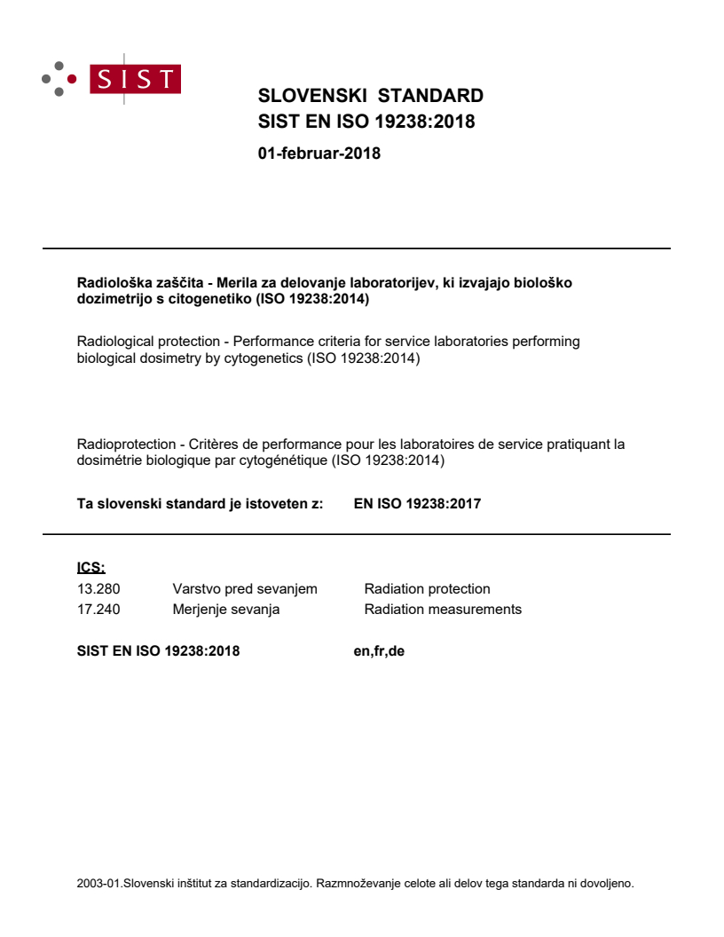 EN ISO 19238:2017 EN ISO 19238:2018 - BARVE - Page 1 preview