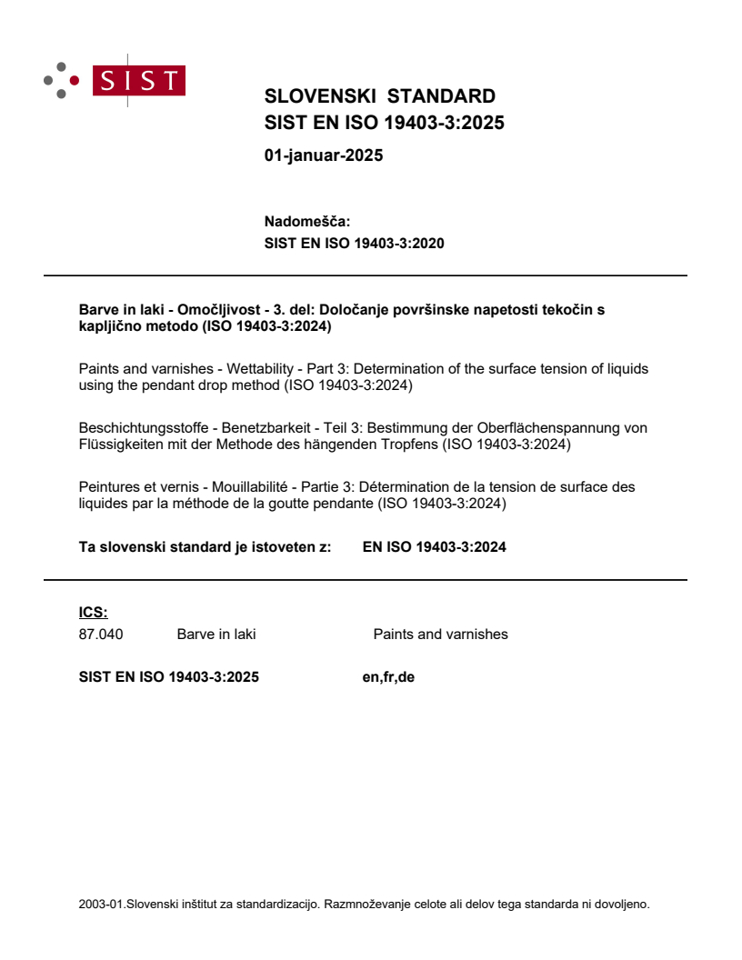 EN ISO 19403-3:2024 EN ISO 19403-3:2025 - Page 1 preview