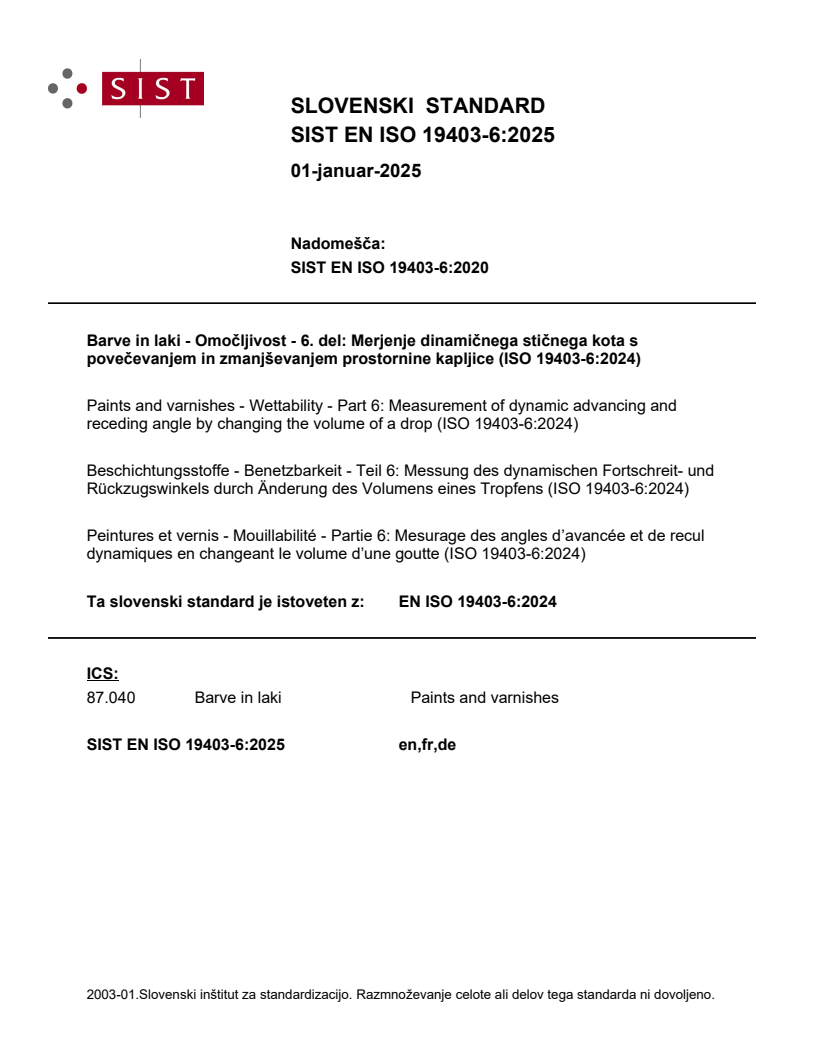 EN ISO 19403-6:2024 EN ISO 19403-6:2025 - Page 1 preview