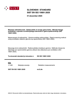 SIST EN ISO 19581:2025 - Page 1 preview