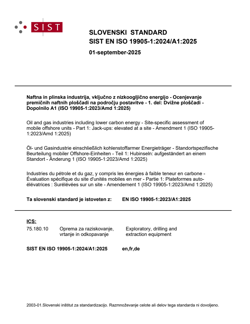 EN ISO 19905-1:2024/A1:2025