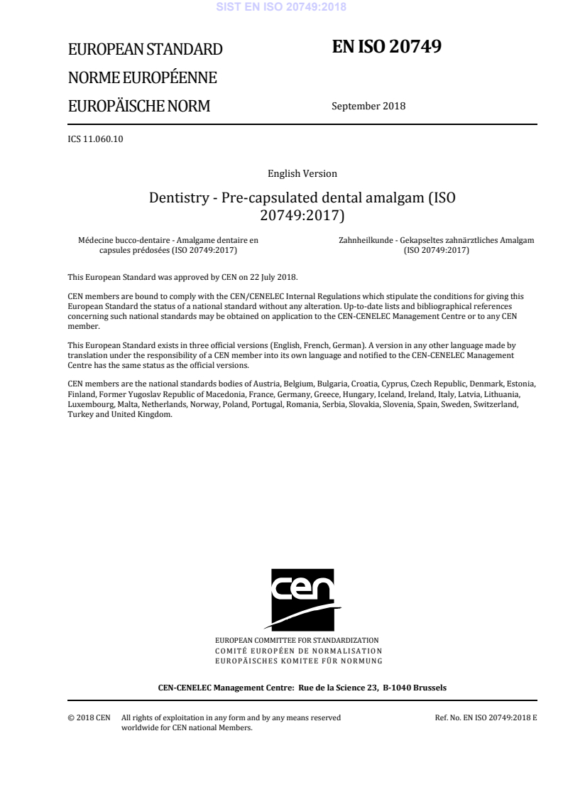 EN ISO 20749:2018 EN ISO 20749:2018 - Page 3 preview