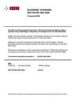 SIST EN ISO 2081:2026 - Page 1 preview
