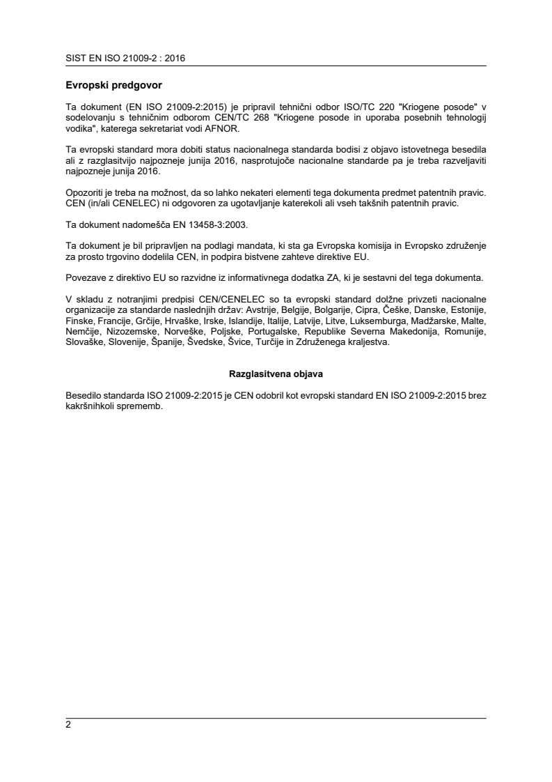 EN ISO 21009-2:2015 EN ISO 21009-2:2016 - Page 4 preview