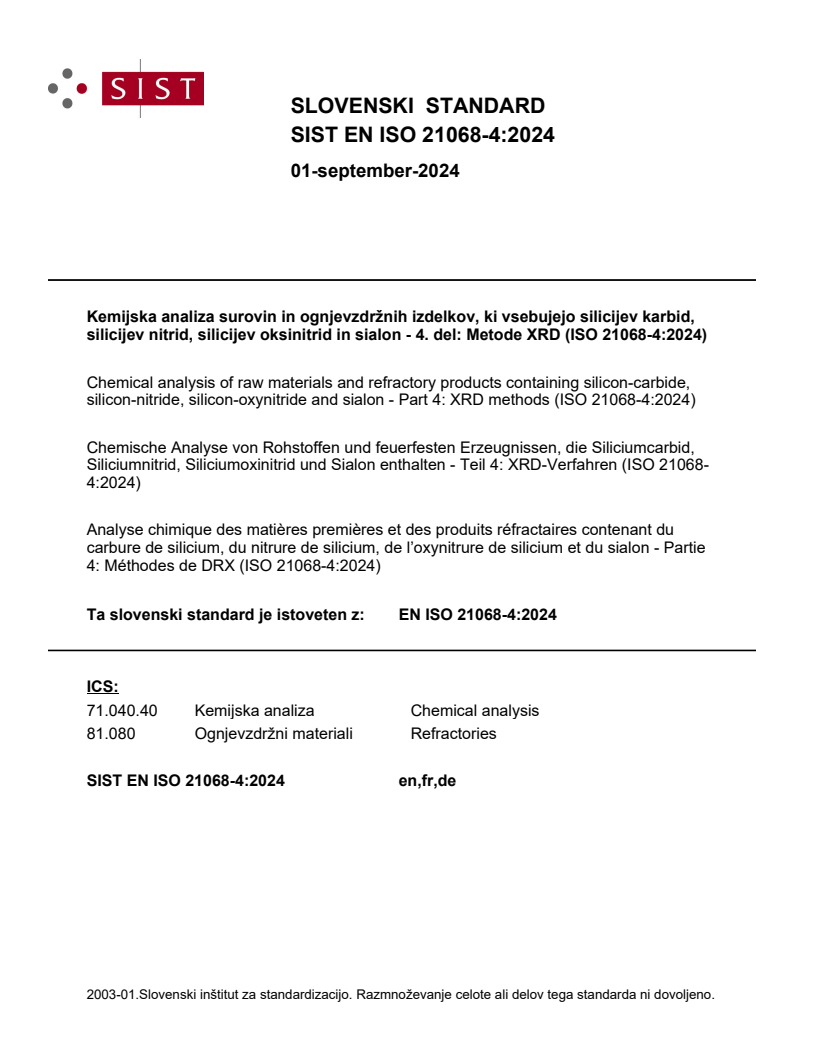 EN ISO 21068-4:2024 EN ISO 21068-4:2024 - Page 1 preview