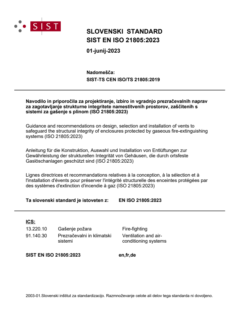 EN ISO 21805:2023 EN ISO 21805:2023 - Page 1 preview