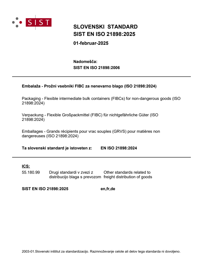 EN ISO 21898:2024 EN ISO 21898:2025 - Page 1 preview
