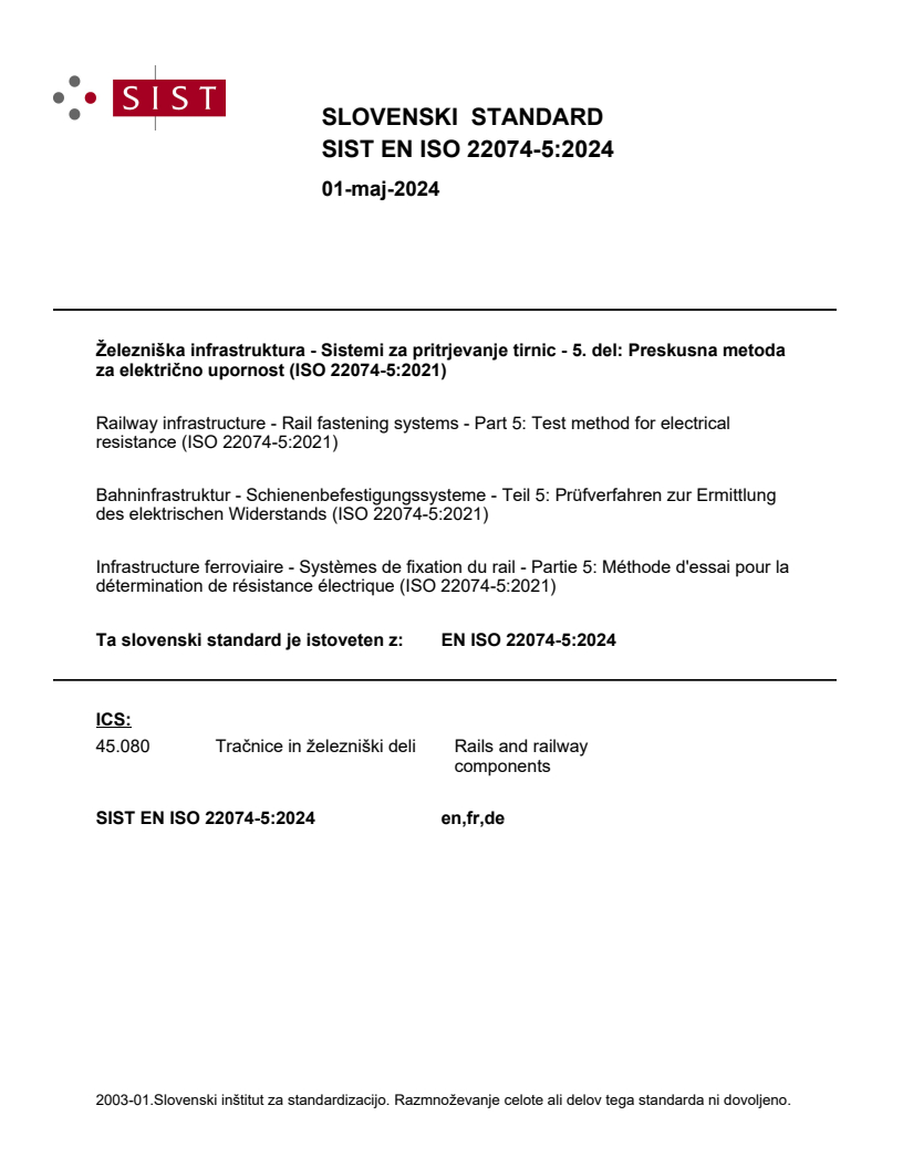 EN ISO 22074-5:2024 EN ISO 22074-5:2024 - Page 1 preview