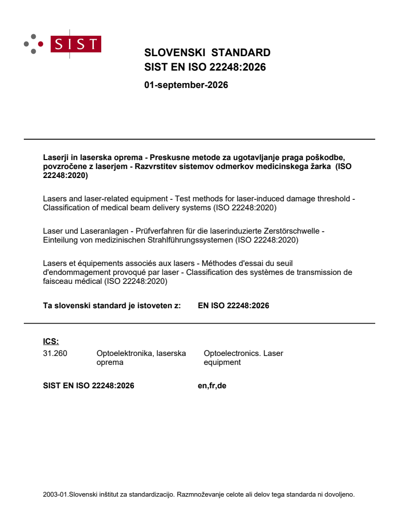 SIST EN ISO 22248:2026 SIST EN ISO 22248:2026 - Page 1 preview