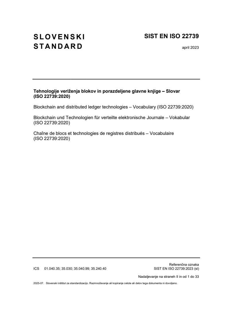 EN ISO 22739:2023